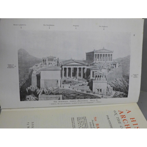 661 - Three volumes, A History of Architecture on The Comparative Method Sir Banister Fletcher, 1943, Rudy... 