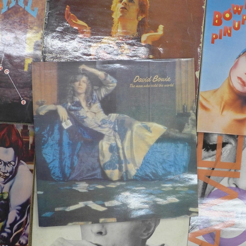 663 - Ten David Bowie LP records and 12