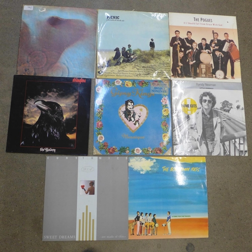 685 - Eight LP records including first pressing Pink Floyd Meddle, Gypsy Kings, Picnic, Randy Newman, Stra... 