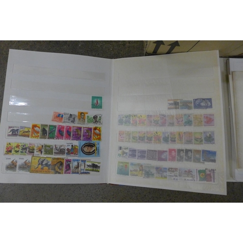 714 - Stamps:- box of stamps, covers, etc. - loose and in albums