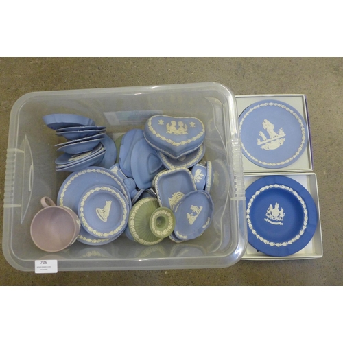 726 - Over thirty items of Wedgwood Jasperware   **PLEASE NOTE THIS LOT IS NOT ELIGIBLE FOR POSTING AND PA... 