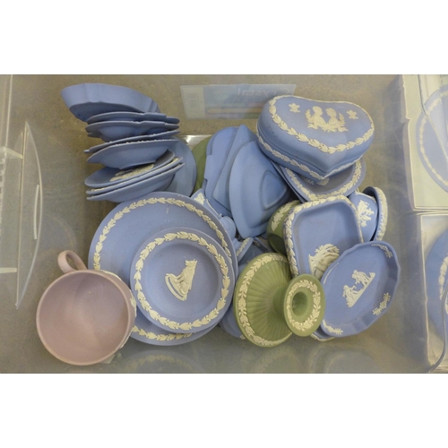 726 - Over thirty items of Wedgwood Jasperware   **PLEASE NOTE THIS LOT IS NOT ELIGIBLE FOR POSTING AND PA... 