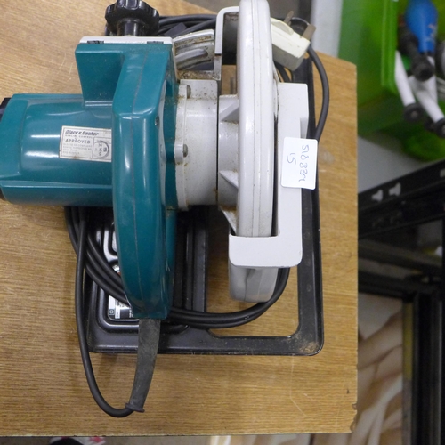 2041 - A Black & Decker DP1000 saw, a Black and Decker BD273 sander, a Burgess airless sprayer