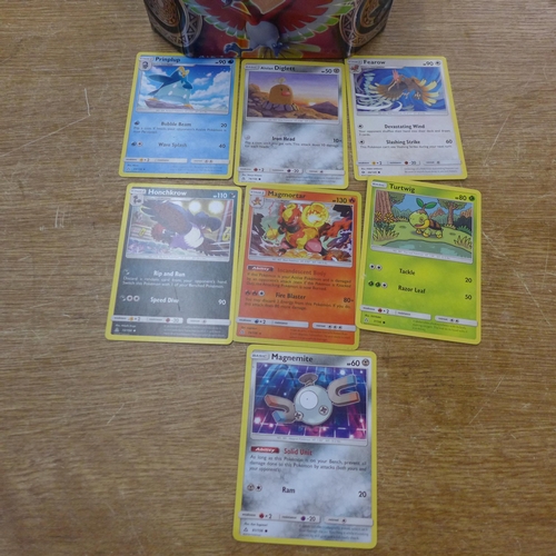 2108 - A tin of approx. 130 Pokémon cards