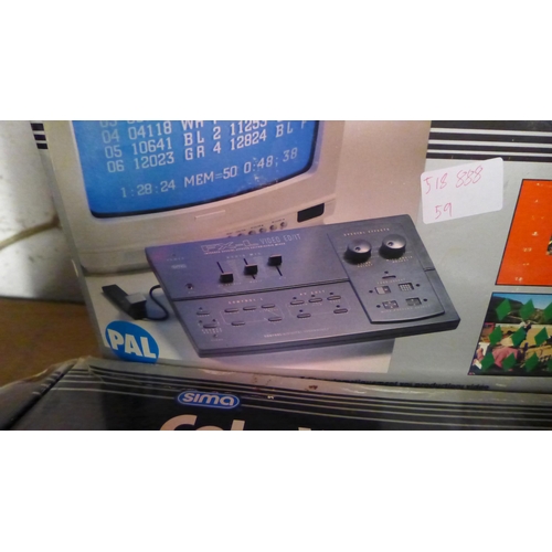 2143 - A Sima FX-L Video Ed/It. automatic infra red special effects editor with control and Colorwriter mag... 