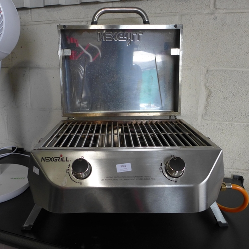 3001 - Nexgrill 2 Burner Stainless Steel BBQ  (302-238)  * This lot is subject to vat