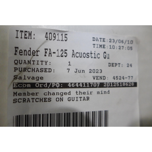 3003 - Fender Acoustic Guitar - Fa-125 Natura, Original RRP £114.99 + vat     (302-62)  * This lot is subje... 