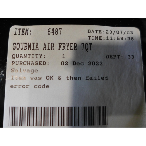 3014 - Gourmia Air Fryer 7Qt   (302-379)  * This lot is subject to vat