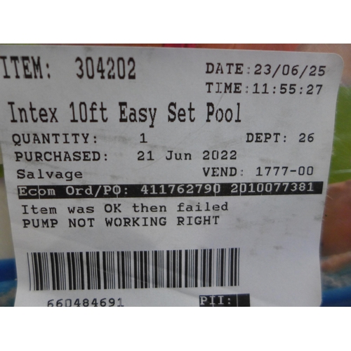 3031 - Easy Set 10Ft Pool   (302-398)  * This lot is subject to vat