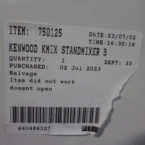 3034 - Kenwood Kmix Standmixer - model no Bkmx750Ab , Original RRP £199.99 + vat                           ... 