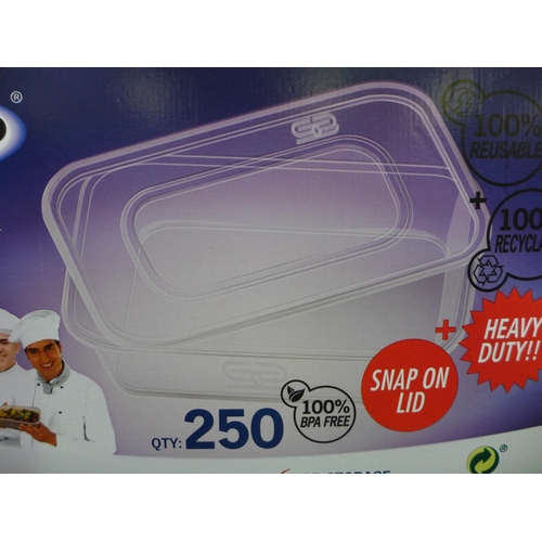 3043 - Quantity Of Satco Plastic Takeaway  Containers (302-249)  * This lot is subject to vat