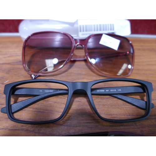 3099 - Calvin Klein, Nike Glasses & Givenchy Pink Plastic Sunglasses - All Damaged  - (302-152,159)  * This... 