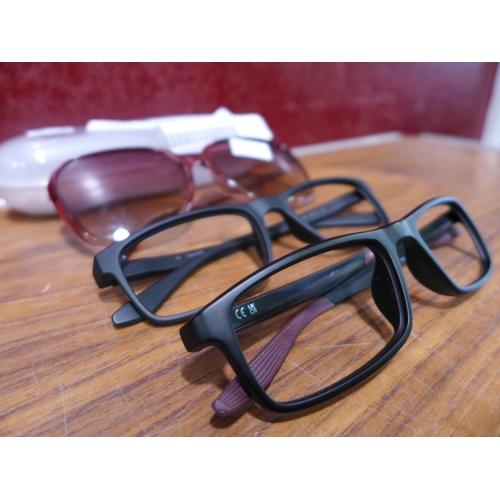 3099 - Calvin Klein, Nike Glasses & Givenchy Pink Plastic Sunglasses - All Damaged  - (302-152,159)  * This... 