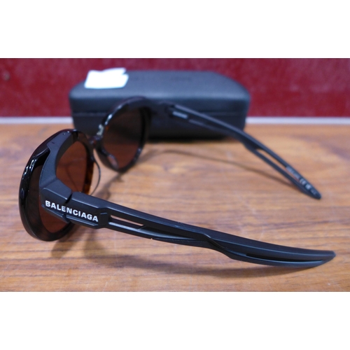 3102 - Balenciaga Black Plastic Sunglasses (Marks On Lenses) - Model Bb 0024Sa 001   (302-167)  * This lot ... 