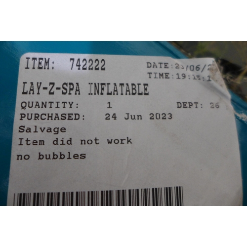 3297 - Lay-Z-Spa Inflatable  Hot Tub, Original RRP £329.99 + vat         (302-290)  * This lot is subject t... 