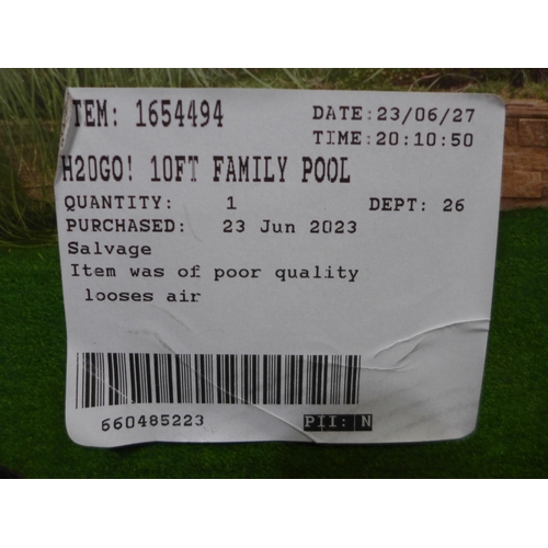 3302 - H20Go! 10Ft Family Pool  (302-375)  * This lot is subject to vat