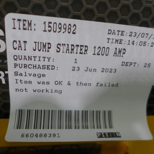 3314 - Cat Jump Starter 1200 Amp (302-226)  * This lot is subject to vat