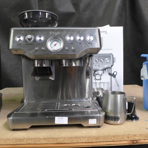 3319 - Sage Pump Coffee Machine, Original RRP £449.99 + vat          (302-195)  * This lot is subject to va... 