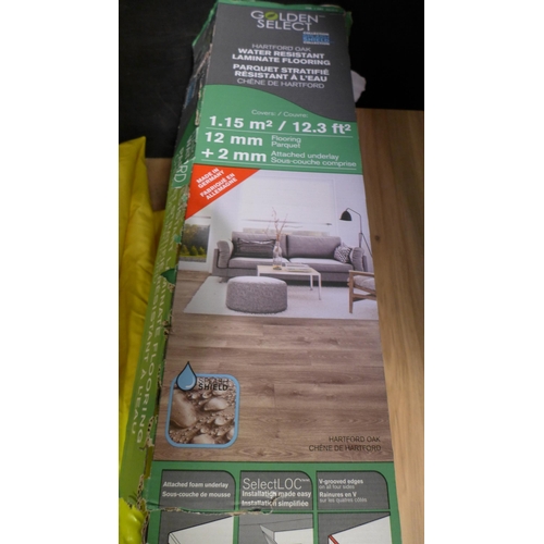 3333 - Three packs of Laminate Flooring in Hartford Oak  (302-203)  * This lot is subject to vat