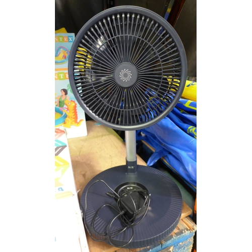 3336 - NSA Folding Stand Fan with Remote  (302-220)  * This lot is subject to vat