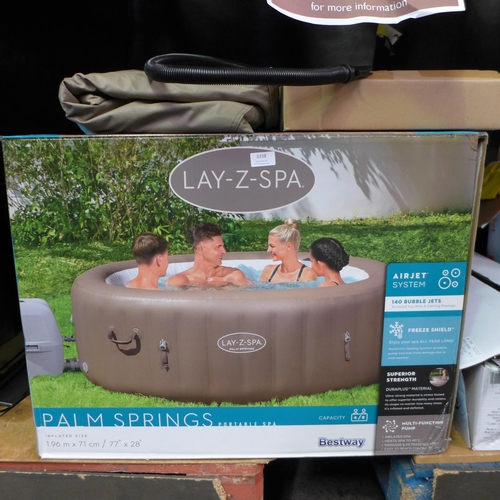 3338 - Lay-Z-Spa Inflatable Hot Tub, Original RRP £329.99 + vat         (302-68)  * This lot is subject to ... 