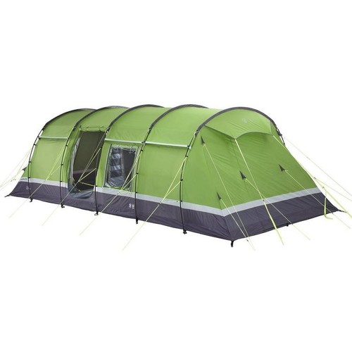 2376 - Camping equipment:- Kalahari 8 tent (complete), three single sleeping bags and a gas stove