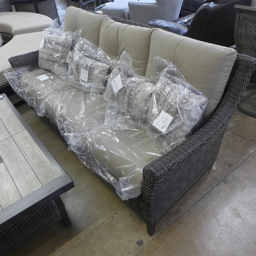 1507 - An Agio Mckenzy 6 piece woven deep seating set, original RRP £1999.99 + vat (4180-29) *This lot is s... 