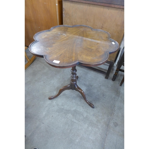 145 - A George III style Bevan Funnell mahogany tripod tea table