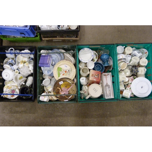 332 - Four boxes of assorted china