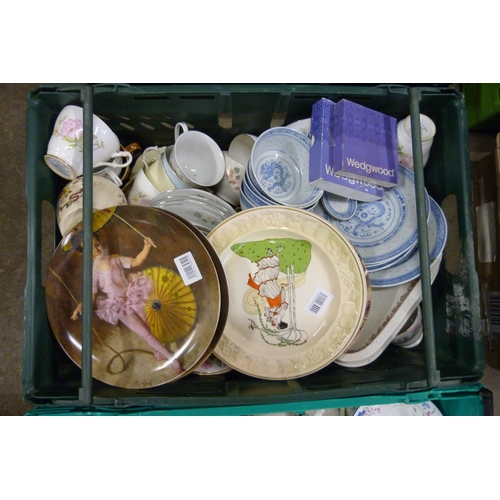 332 - Four boxes of assorted china