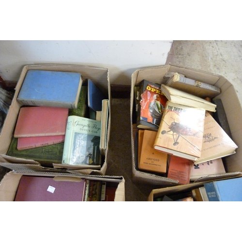 334 - Four boxes of 20th Century hardback books