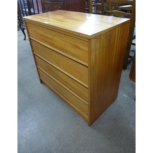 77 - A teak chest of drawers