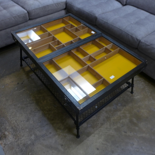 1309 - A collectors cabinet coffee table