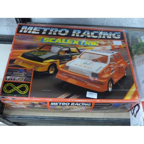 2099 - A Scalextric Metro slot car racing set