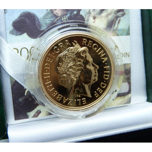 1003 - A Royal Mint 2007 UK Brilliant Uncirculated Gold Five-Pound Coin, No. 0568