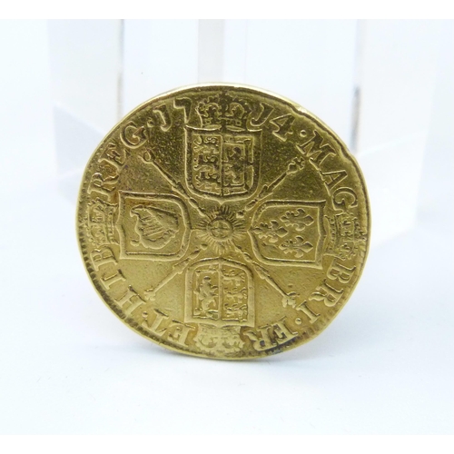 1011 - A Queen Anne 1714 gold guinea