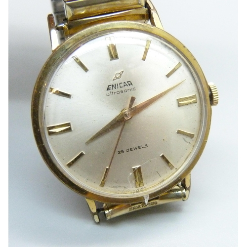 1035 - Four gentleman's wristwatches, Sekonda, Moeris, Mudu and Enicar