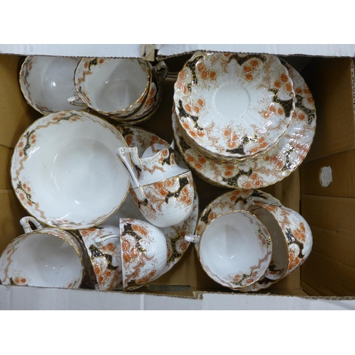 1081 - Two Edwardian tea sets; Palissy Game and one other **PLEASE NOTE THIS LOT IS NOT ELIGIBLE FOR POSTIN... 