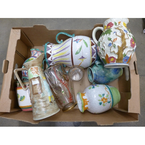 1092 - A collection of jugs including Indian Tree **PLEASE NOTE THIS LOT IS NOT ELIGIBLE FOR POSTING AND PA... 