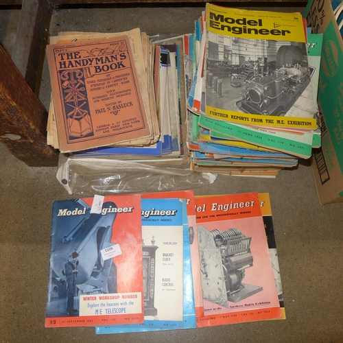 1106 - A box of Model Engineer magazines, Woodworker magazines, etc. **PLEASE NOTE THIS LOT IS NOT ELIGIBLE... 