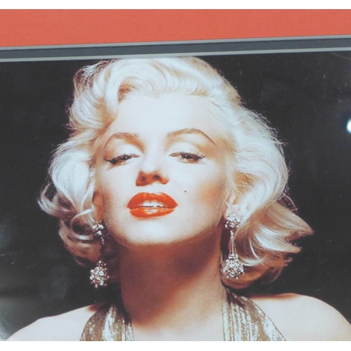 611 - A Marilyn Monroe autographed display, signed in pencil