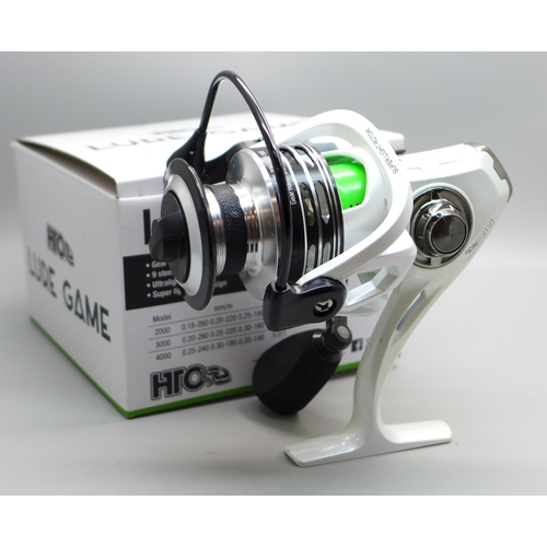 616 - A HTO Lure Game fishing reel, boxed