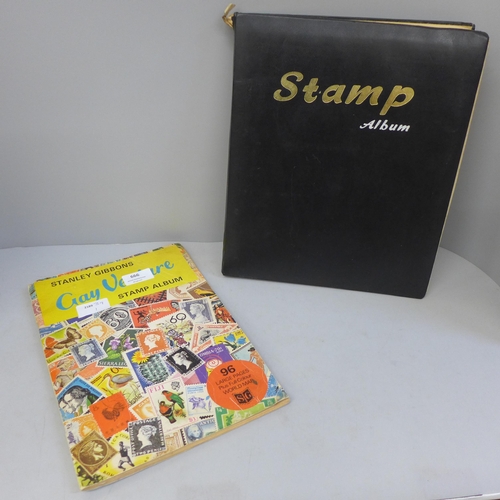 666 - Two albums of stamps