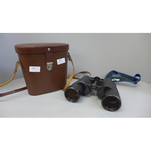 674 - A pair of Carl Zeiss Jena 10x50 binoculars, cased