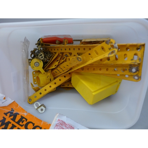 679 - A Meccano model crane