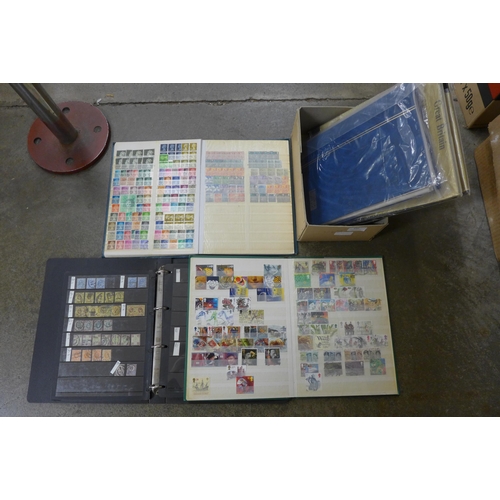 692 - Stamps; five albums of GB stamps