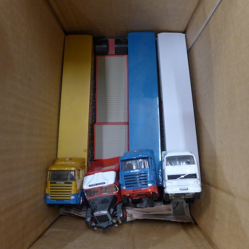 697 - A collection of model trucks and lorries