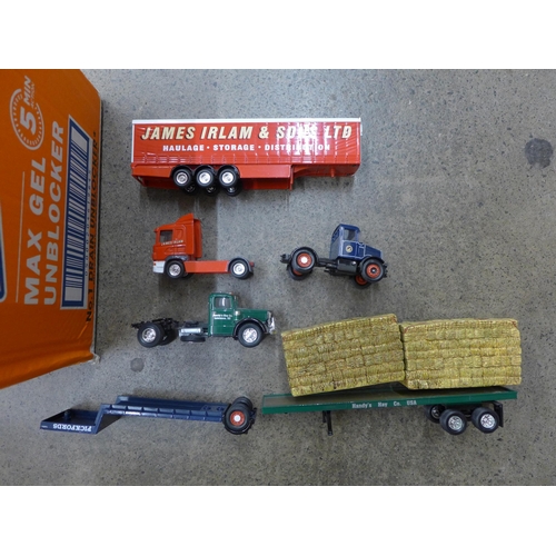 697 - A collection of model trucks and lorries