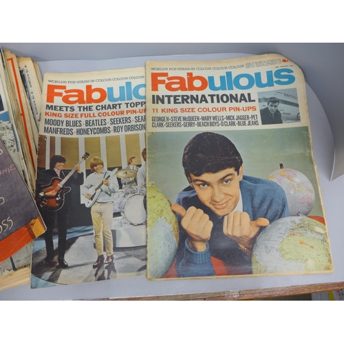 723 - Pop music; 1960s Fabulous Magazines, (45)