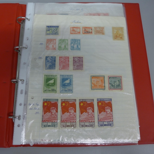 724 - Stamps; an album of mint China stamps